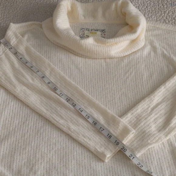 Maeve By Anthropologie Medium Addie Ruffled Hacci Pullover Sweater - Picture 9 of 17